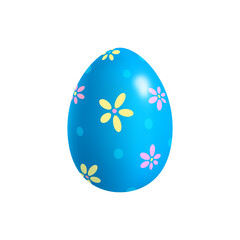 Floral Colored Egg Composition