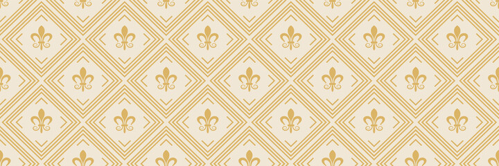 Background pattern with decorative ornaments in Indian style on a light beige background for your design. Seamless background for wallpaper, textures.