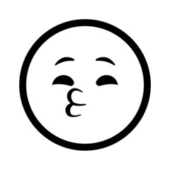 Smiley face. Emoji icon vector. Emoticon sign. Positive emotions. Vector illustration.