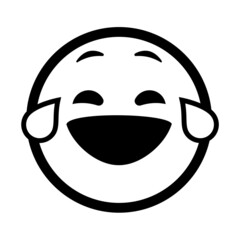 Smiley face. Emoji icon vector. Emoticon sign. Positive emotions. Vector illustration.