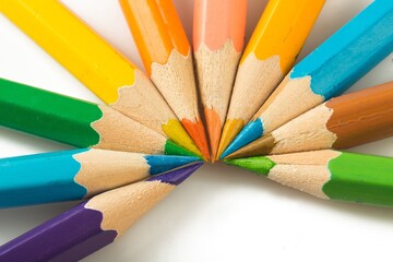 rainbow from Colored Pencils on the desk