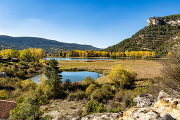 The Una lagoon, a lagoon located in the town of Una, in the province of Cuenca, Castilla La Mancha, Spain