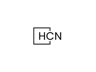 HCN letter initial logo design vector illustration