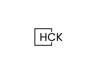 HCK letter initial logo design vector illustration