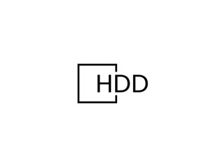 Obraz premium HDD letter initial logo design vector illustration