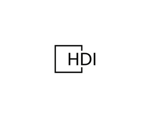 Fototapeta premium HDI letter initial logo design vector illustration