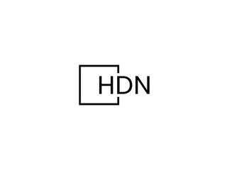 HDN letter initial logo design vector illustration