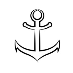 anchor icon on white