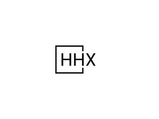 HHX Letter Initial Logo Design Vector Illustration