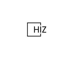 HIZ Letter Initial Logo Design Vector Illustration