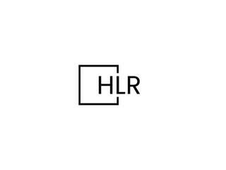 HLR Letter Initial Logo Design Vector Illustration