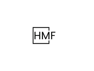 HMF Letter Initial Logo Design Vector Illustration