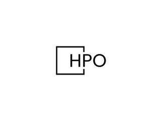 Fototapeta premium HPO Letter Initial Logo Design Vector Illustration