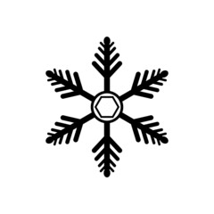 snowflake icon vector