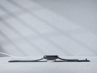 Smart watch on the charging station