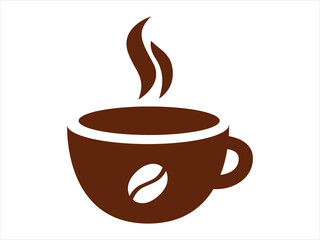 Cup of Coffe with flat style. Icon vector illustration.