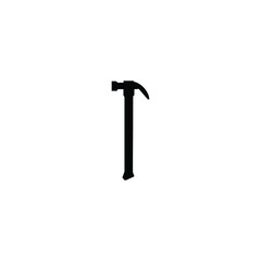 construction hammer on a white background. Construction tool. Vector illustration.