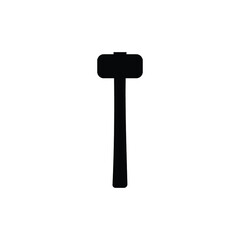 construction hammer on a white background. Construction tool. Vector illustration.