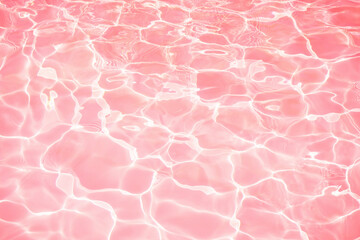 Surface of pink swimming pool, Water nature background for design