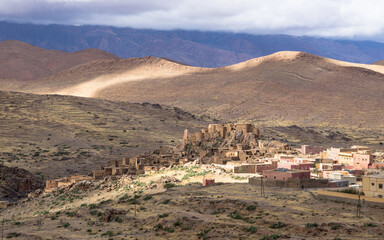 Berber fortress in the Anti Atlas in Morocco