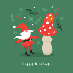 Happy Holidays card design
