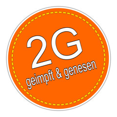 2G Regel geimpft und genesen - illustration