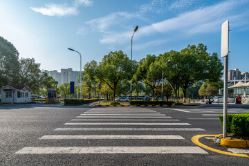 Street view of Suzhou financial district