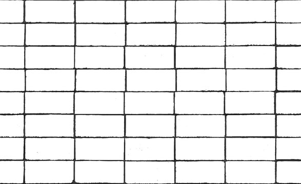 Decorative cinder block bonding grid pattern, seamless texture