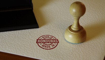 Made in Honduras stamp and stamping
