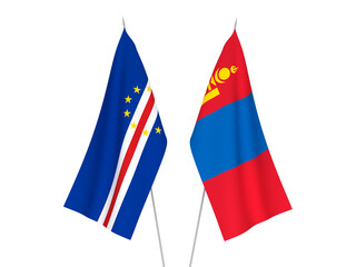Mongolia and Republic of Cabo Verde flags