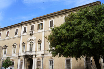 Fototapeta na wymiar Historic palace in Fano, Italy