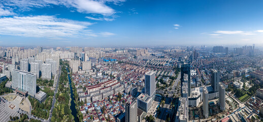Aerial photography of Hai'an city scenery