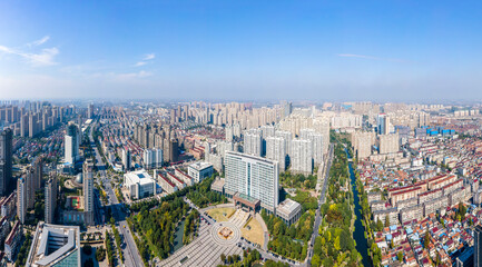 Fototapeta na wymiar Aerial photography of Hai'an city scenery