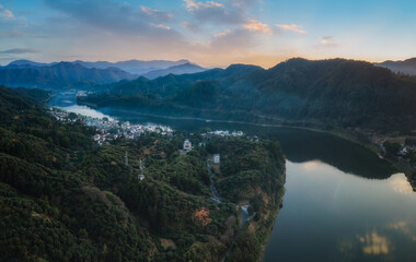 Aerial photography of Huizhou landscape