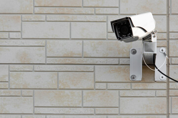防犯カメラ、監視カメラ。防犯対策のコンセプト。