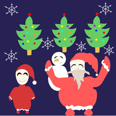 christmas celebration ilustration