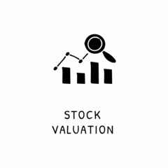 STOCK VALUATION icon in vector. Logotype - Doodle