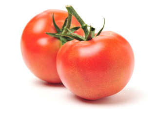 fresh tomato isolated on white background