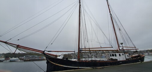 ship in the harbor