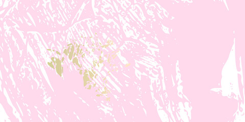 Obraz premium Abstract vector grunge patina effect pastel colored gold texture. Isolated paint strokes under clipping mask for easy editing. 