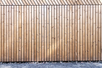 New wood plank wall