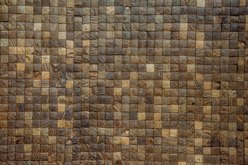 mosaico con cuadrados de corcho