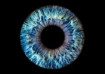 Foto op Plexiglas abstract blauw oog © Luisa