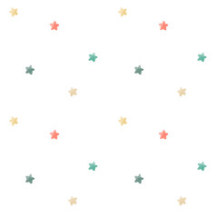 Fototapeta na wymiar Watercolor illustration. Seamless pattern with stars.