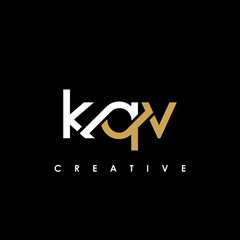 KQV Letter Initial Logo Design Template Vector Illustration