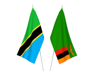 Tanzania and Republic of Zambia flags