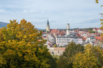 Fototapeta premium Panorama of the city of Bystrzyca Kłodzka