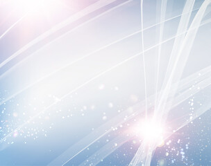 Shining blue flow. Vector illustration, contains transparencies, gradients and effects.