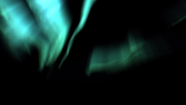Northern Lights Aurora Borealis Green Animation Loop 3