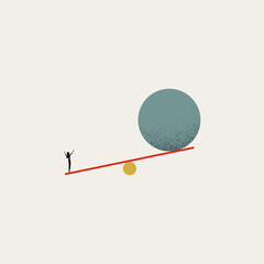 Business potential, talent vector concept. Symbol of ambition, motivation, challenge, opportunity. Minimal illustration